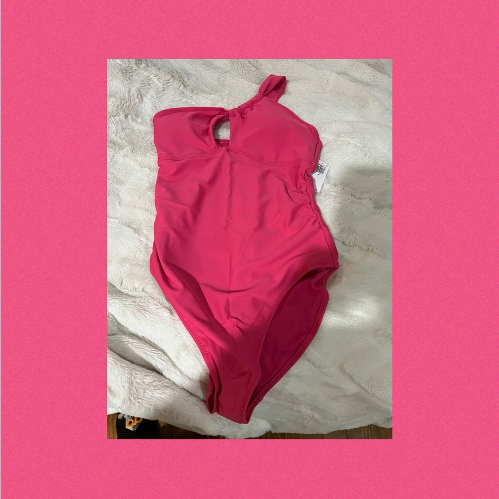 Pink Off the Shoulder Swimsuit